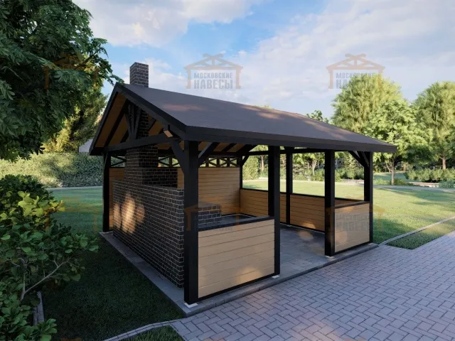 НАВЕС ДЛЯ БАРБЕКЮ КОРСИКА — Фото 5