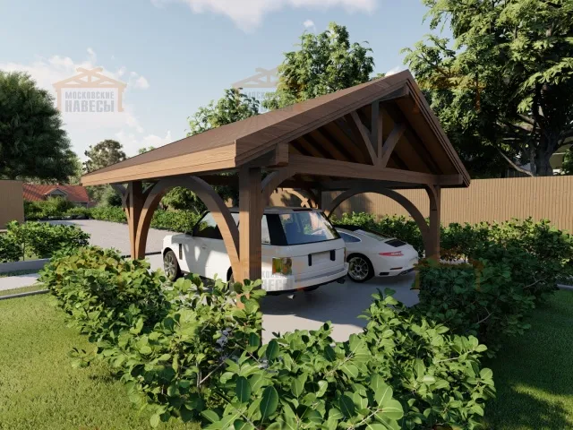 НАВЕС С ГНУТОКЛЕЕНЫМИ БАЛКАМИ АРКАДИЯ — Фото 3