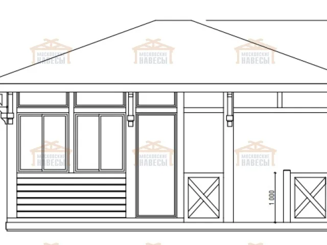 Застекленная беседка ГРАФСКАЯ ПРИСТАНЬ 2.0 — Фото 7