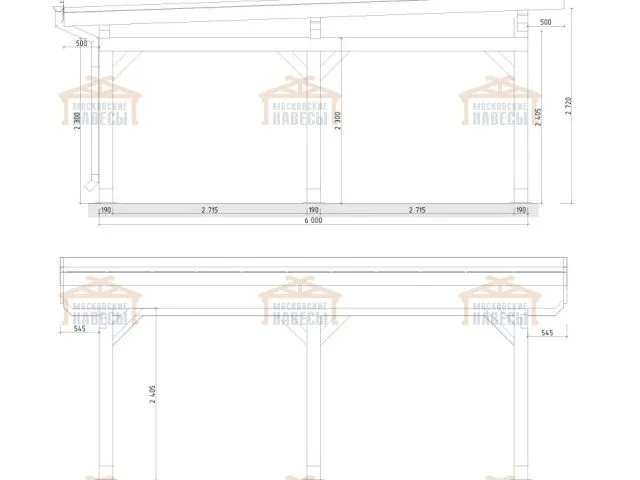 Навес для двух машин ФЛЭТ 3.0 — Фото 8