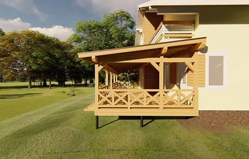 ВЕРАНДА К ДОМУ ЗВЕЗДНАЯ — Фото 2