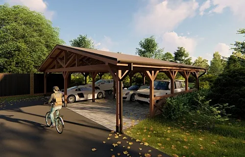 Навес для восьми машин ФЕНИКС — Фото 2