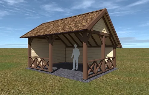 НАВЕС-БЕСЕДКА АТЛАНТ — Фото 3