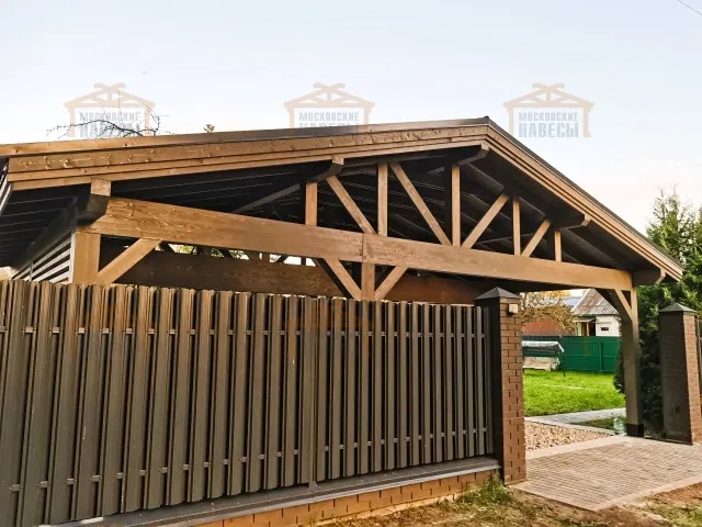 Навес для трех машин ТРИО — Фото 6