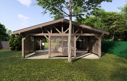 Навес для трех машин ТРИО — Фото 8