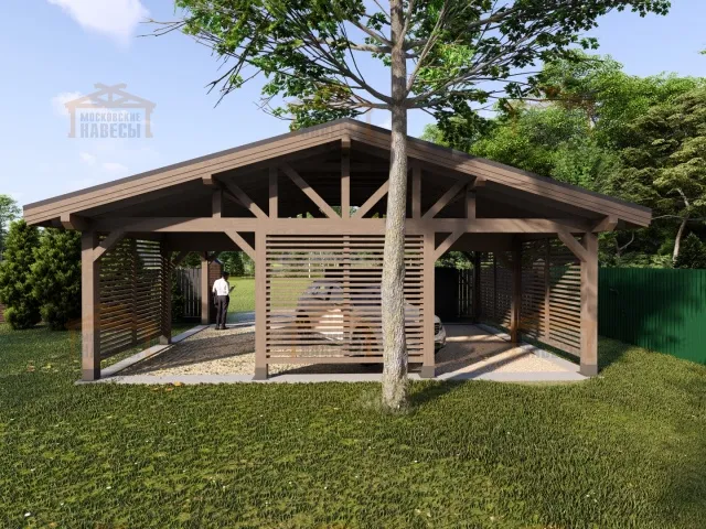 Навес для трех машин ТРИО — Фото 8