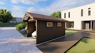 ГАРАЖ ДЛЯ МАШИНЫ БРУКЛИН - миниатюра