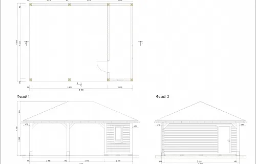 Навес для двух машин с хозблоком МЕЦЦО — Фото 7