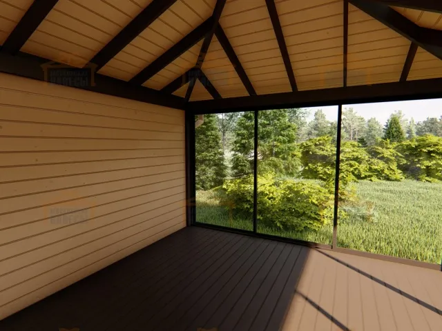 Застекленная беседка КИНГСТОН 2.0 — Фото 5