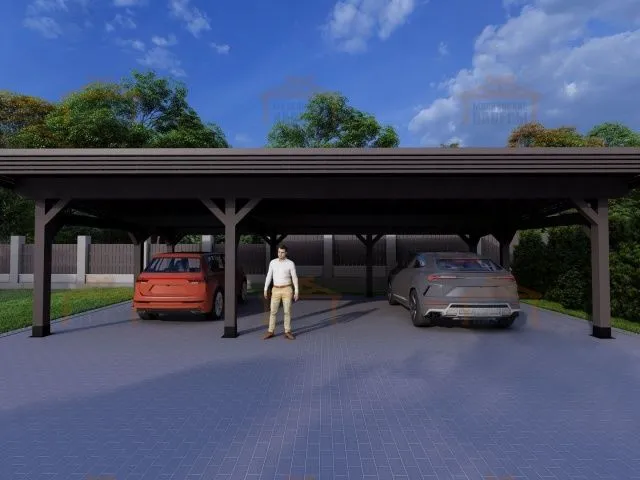 Навес для двух машин РОНДО 2.0 — Фото 3