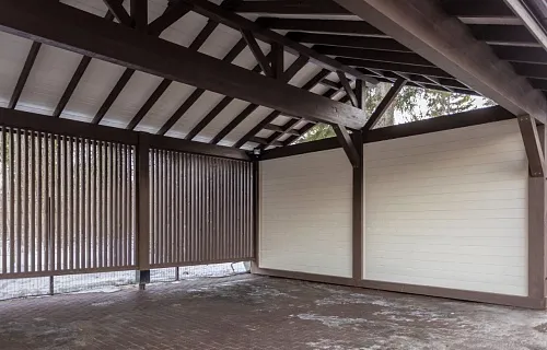 Навес для трех машин с хозблоком ТАХО — Фото 2