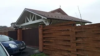 Навес для двух машин КАНТРИ - миниатюра