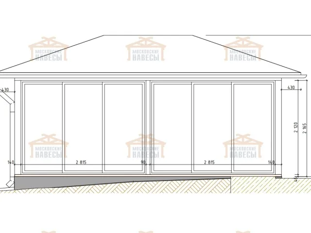 Застекленная беседка ЧАЙКА 2.0 — Фото 6