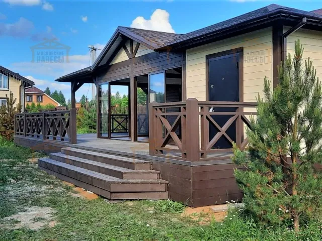 Застекленная беседка с хозблоком САКСОНИЯ 2.0 — Фото 6