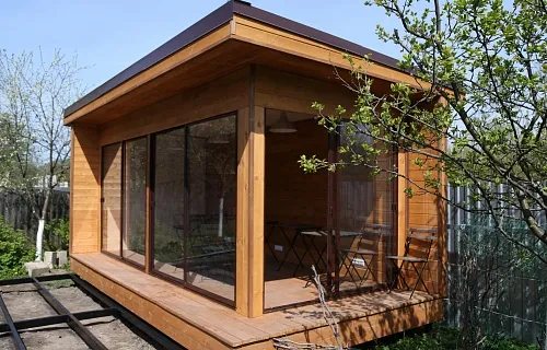 Застекленная беседка САДОВЫЙ ОФИС — Фото 7