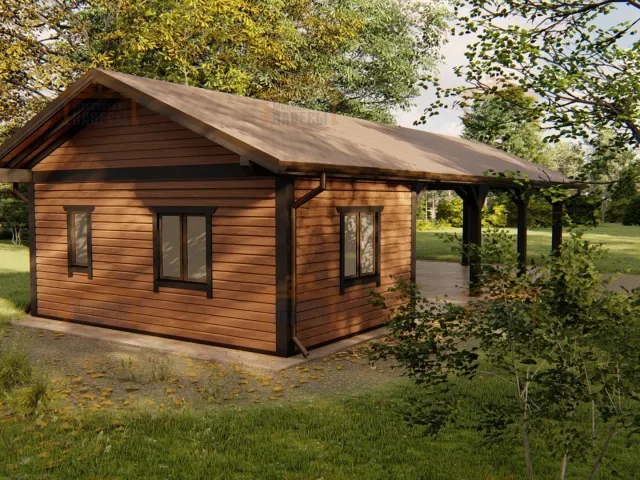 Навес с хозблоком УЛЬТРА — Фото 3