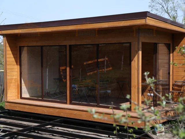 Застекленная беседка САДОВЫЙ ОФИС — Фото 6