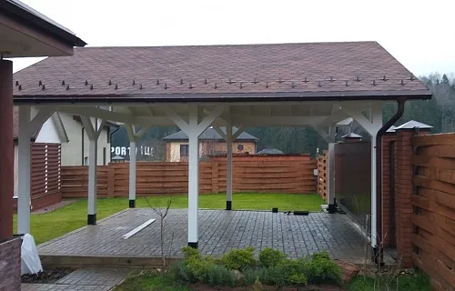 Навес для двух машин КАНТРИ — Фото 12