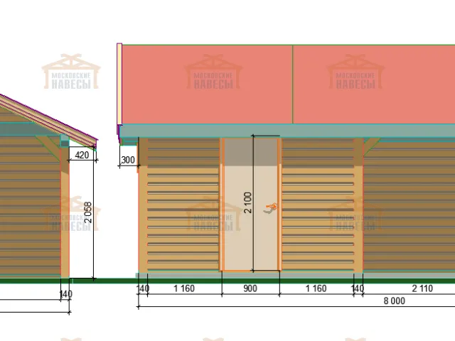 НАВЕС-БЕСЕДКА КАРПАТЫ 2.0 — Фото 6