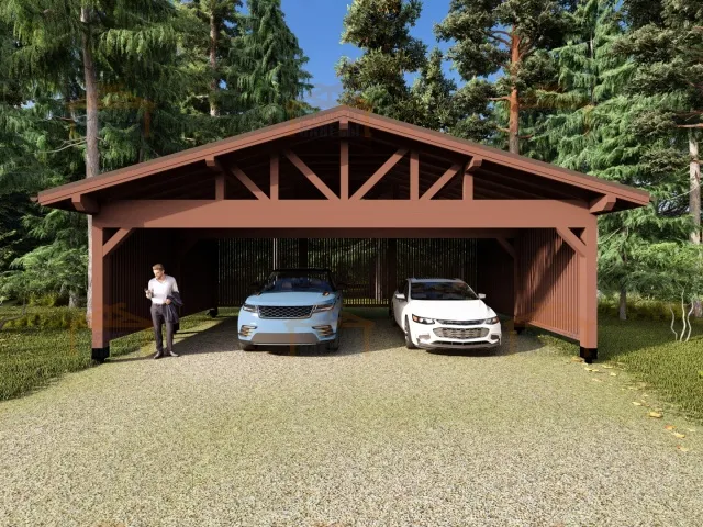 Навес для трех машин ТРИО — Фото 10