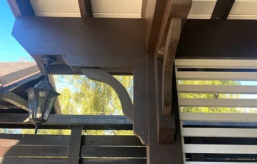 Навес для четырех авто с хозблоком АРНОЛЬД — Фото 8