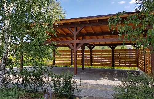 Односкатный навес для техники ДИПЛОМАТ — Фото 4