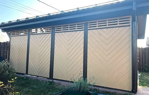 Закрытый навес для 2ух авто ВАЛЬДОРФ — Фото 2