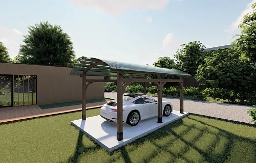 НАВЕС С ГНУТОКЛЕЕНЫМИ БАЛКАМИ СИЦИЛИЯ — Фото 4