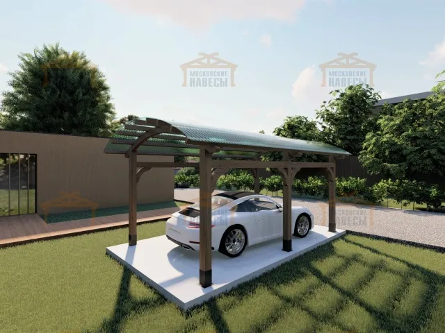 НАВЕС С ГНУТОКЛЕЕНЫМИ БАЛКАМИ СИЦИЛИЯ — Фото 4