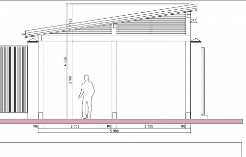 Навес односкатный для автомобилей ОСТИН — Фото 10