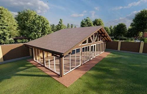 Застекленная беседка КОСМОС — Фото 2