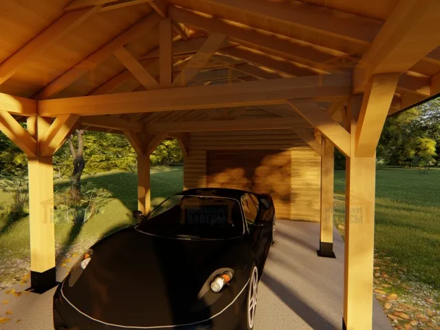 Гараж и навес для машин МИЛЛЕНИУМ — Фото 6