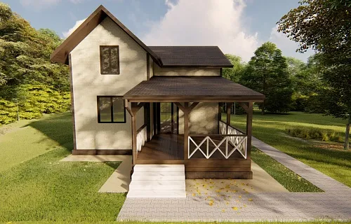 ВЕРАНДА К ДОМУ ЛЕСНАЯ — Фото 9