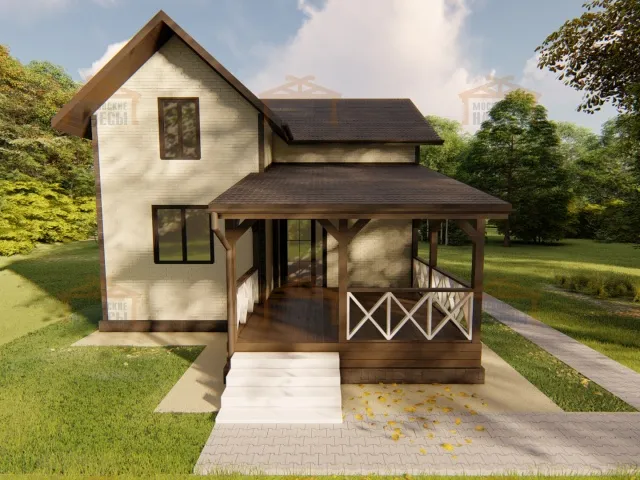 ВЕРАНДА К ДОМУ ЛЕСНАЯ — Фото 9