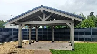 НАВЕС-БЕСЕДКА МАЛИНОВКА - миниатюра