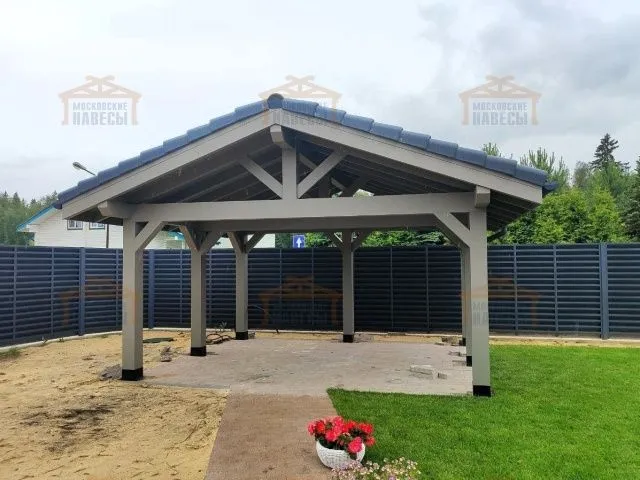 НАВЕС-БЕСЕДКА МАЛИНОВКА — Фото 2