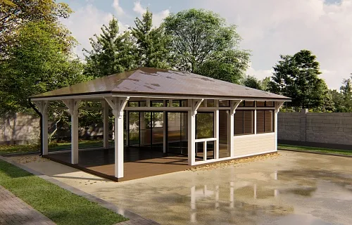 Застекленная беседка ГРАФСКАЯ ПРИСТАНЬ XL — Фото 2