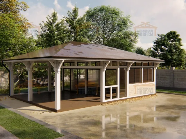 Застекленная беседка ГРАФСКАЯ ПРИСТАНЬ XL — Фото 2