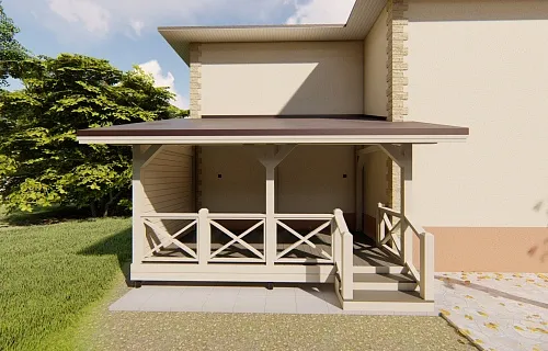 ВЕРАНДА К ДОМУ СТАНДАРТ — Фото 3