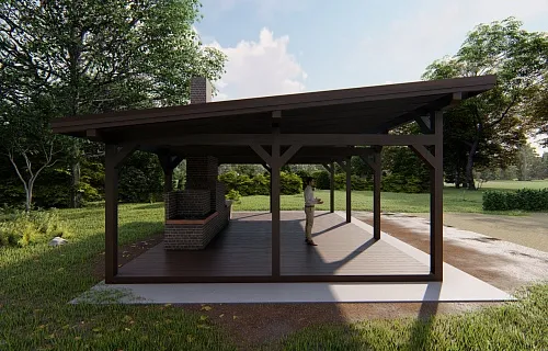 НАВЕС ДЛЯ БАРБЕКЮ НОРМАНДИЯ MAXI — Фото 6