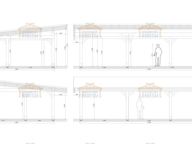 Навес для двух машин РОНДО 2.0 — Фото 8