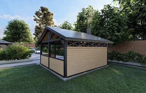 НАВЕС ДЛЯ БАРБЕКЮ КОРСИКА — Фото 3