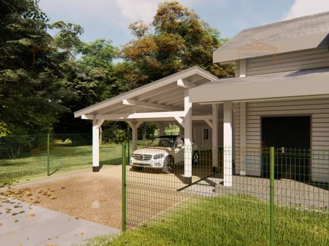 Навес с гаражом МЕДВЕЖИЙ — Фото 8