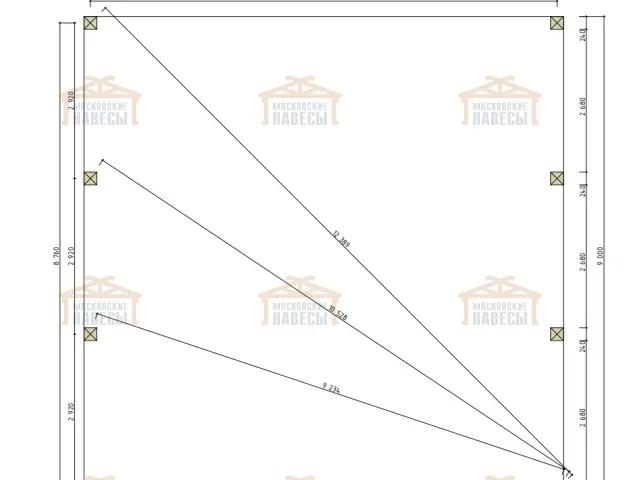 Навес для шести машин БОЛЬШОЙ — Фото 8