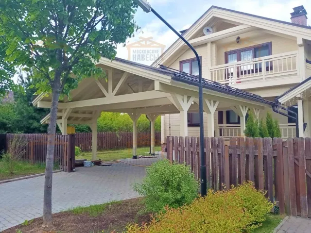 Навес для двух машин АСТОР — Фото 2