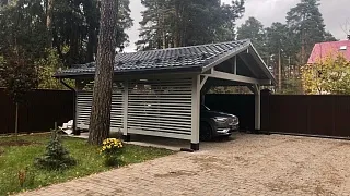 Навес для двух машин ФОРТЕ - миниатюра