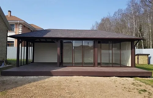 Застекленная беседка ЛЕТНЯЯ РОЩА — Фото 3