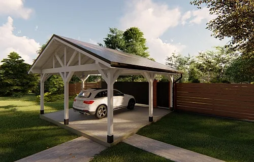 Навес для двух машин КАНТРИ — Фото 14