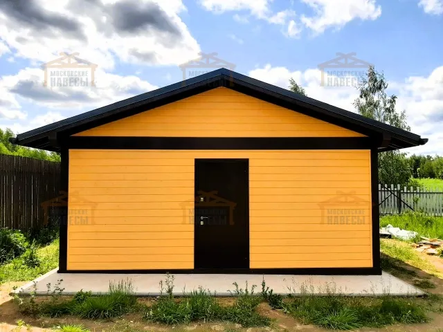 Навес для двух машин с хозблоком РИВЬЕРА — Фото 5