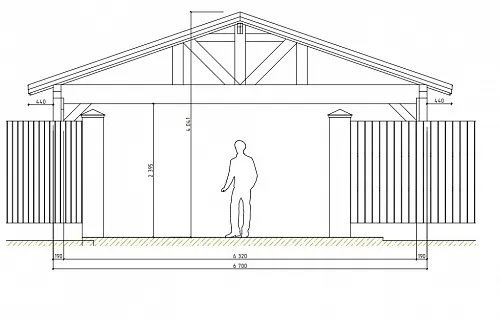 Навес из клееного бруса СУЛТАН — Фото 9